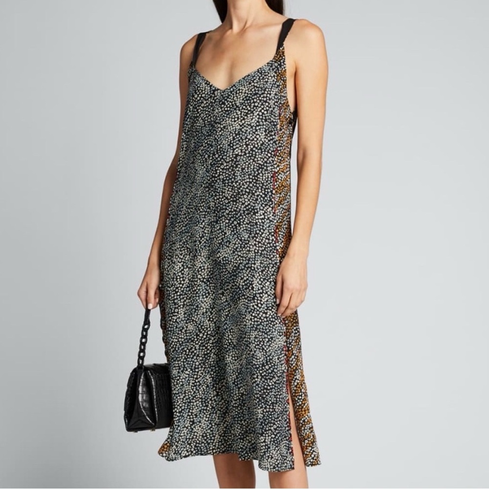 rag & bone Black Multi Floral Print Colette Slip Dress - Picture 3 of 12